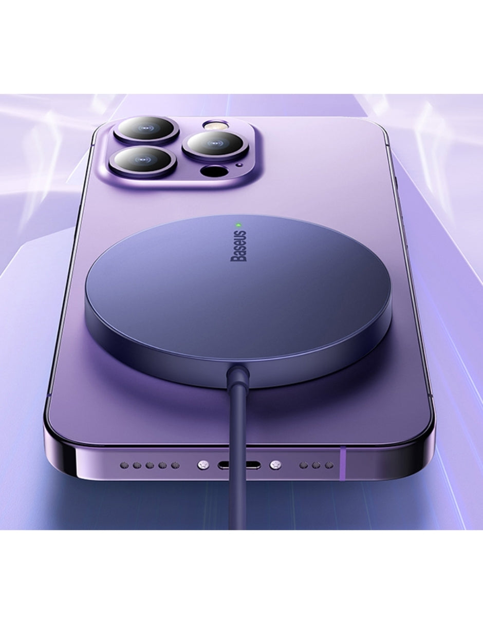 Cargador magnetico Baseus Smple Mini3 15W Morado