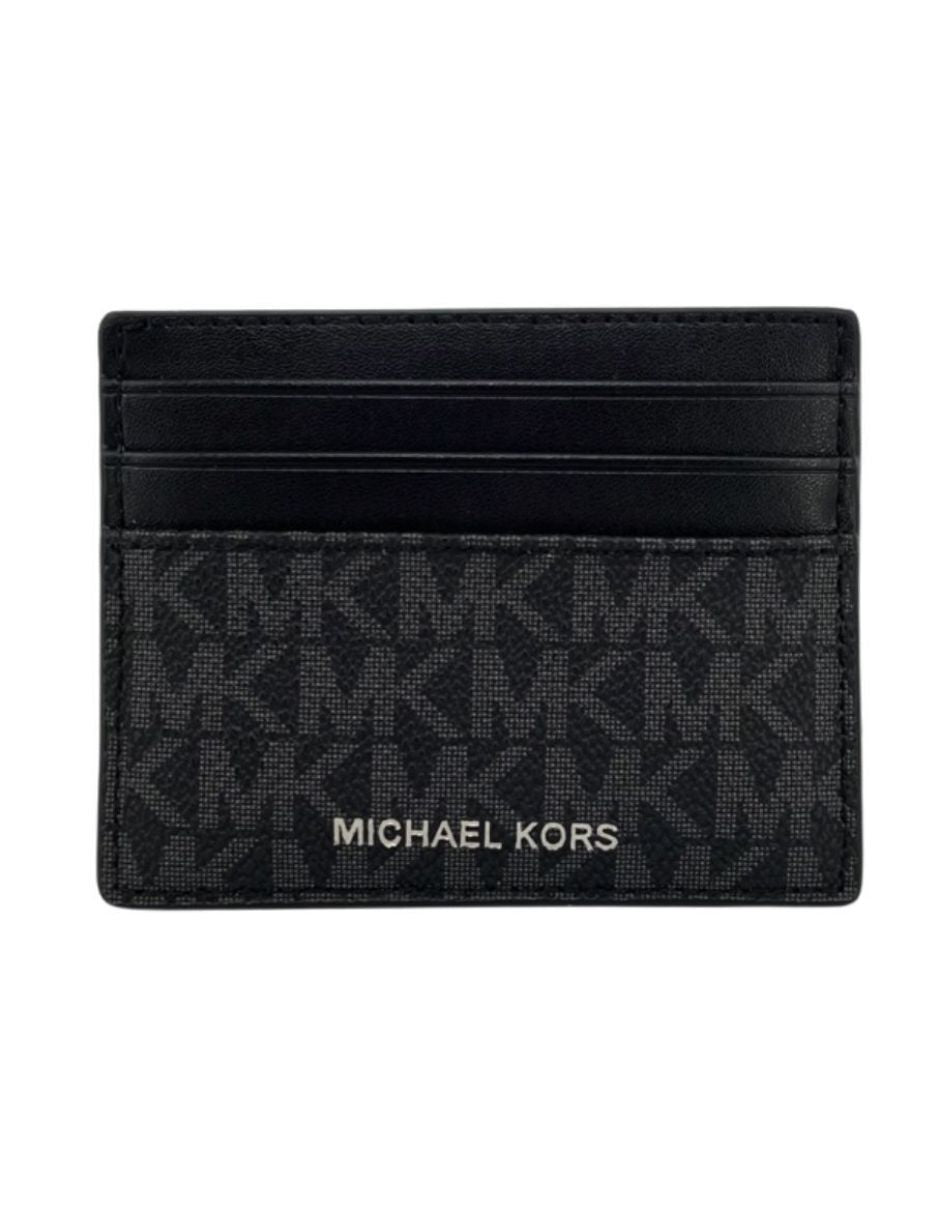 Tarjetero Michael Kors Con Monograma Negro