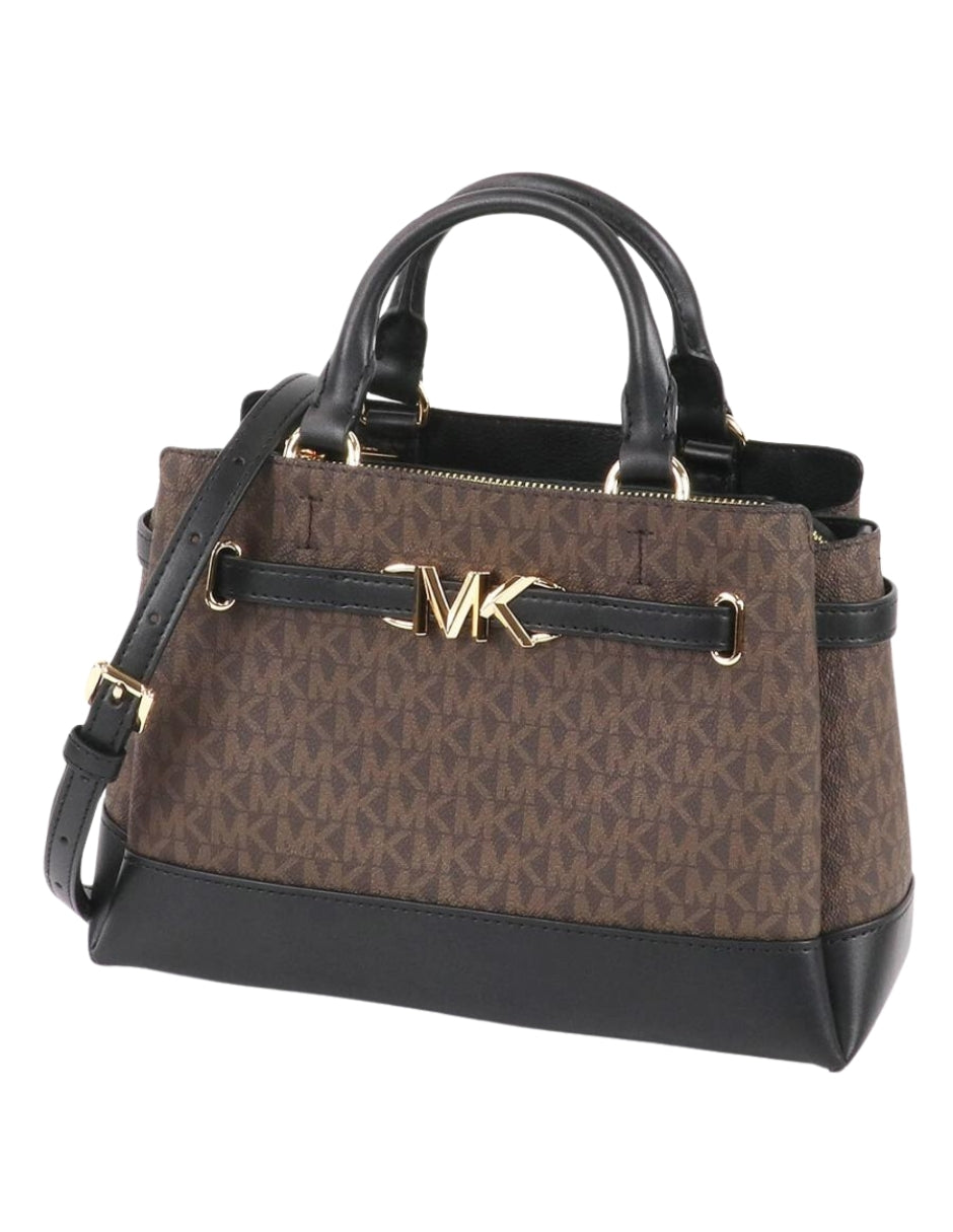 Bolsa Michael Kors Reed Small Satchel Café