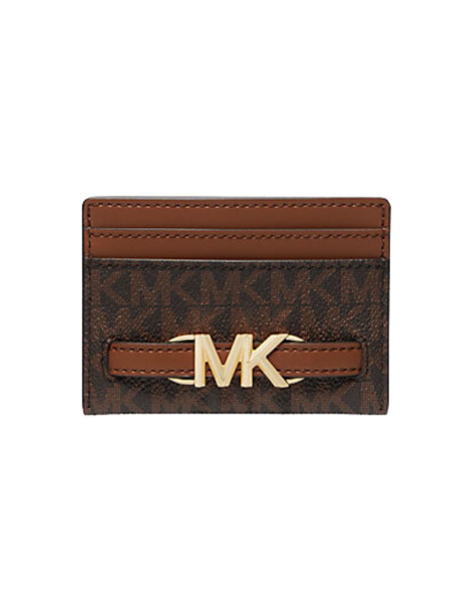Tarjetero Michael Kors Reed Large Café Con Monograma