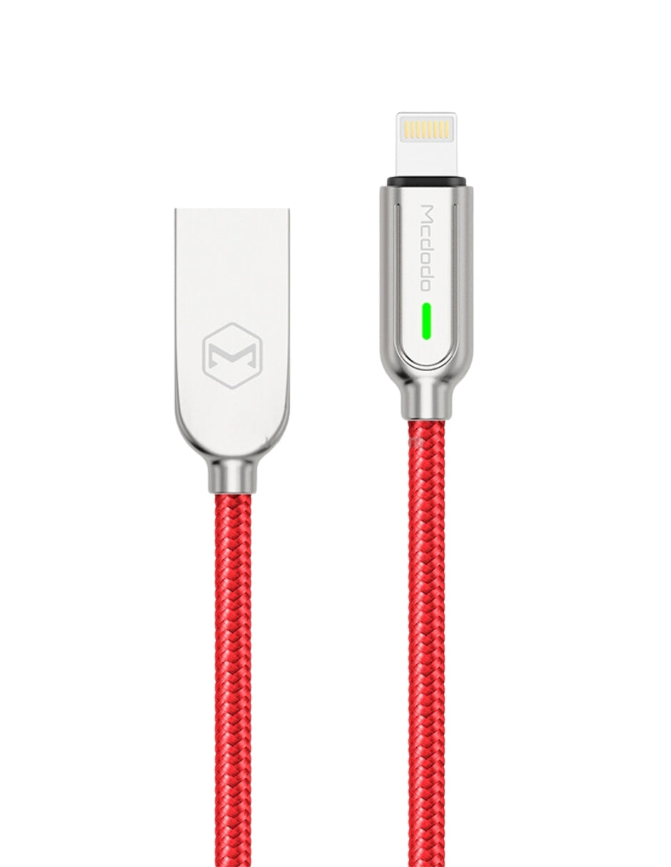 Cable Lightning Autoapagado 1.2 m Rojo
