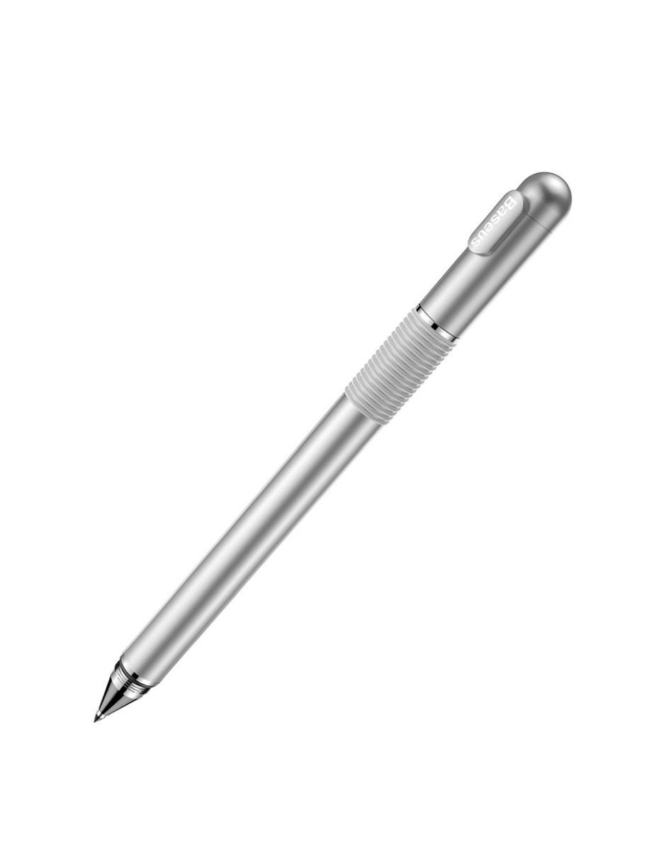 Lapiz Optico para Tablet y Smartphone con Boligrafo Gris