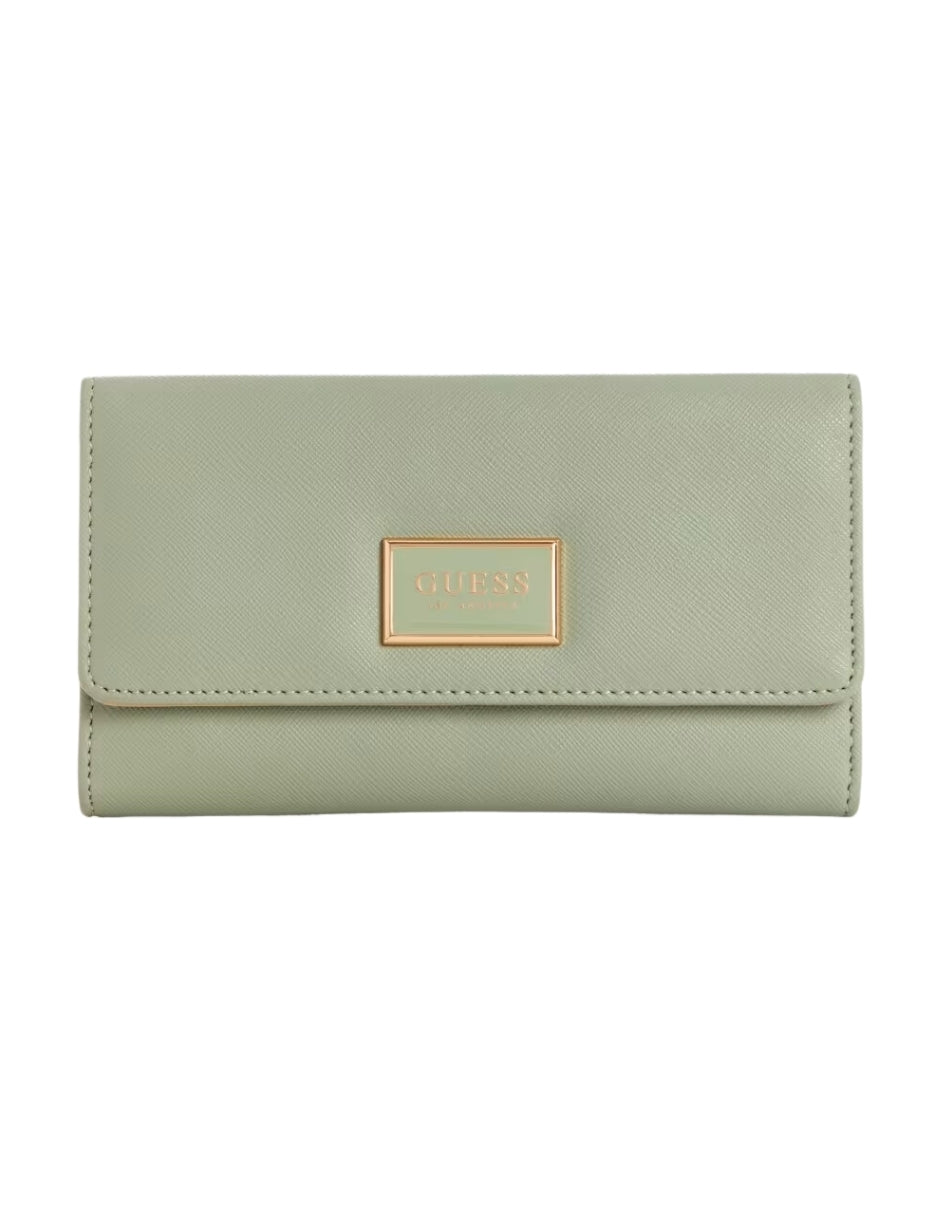 Cartera Guess Abree Slim Clutch Verde