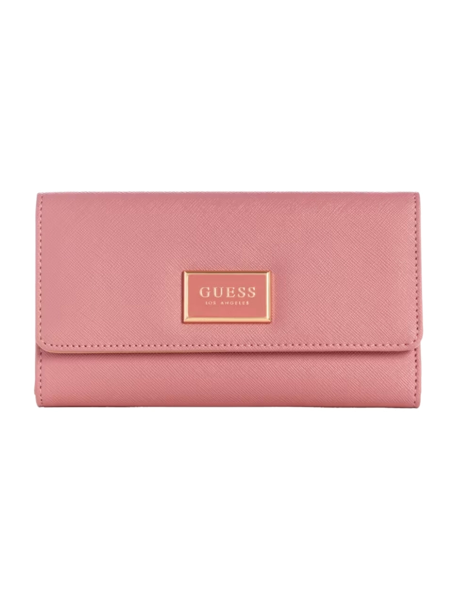Cartera Guess Abree Slim Clutch Rosa