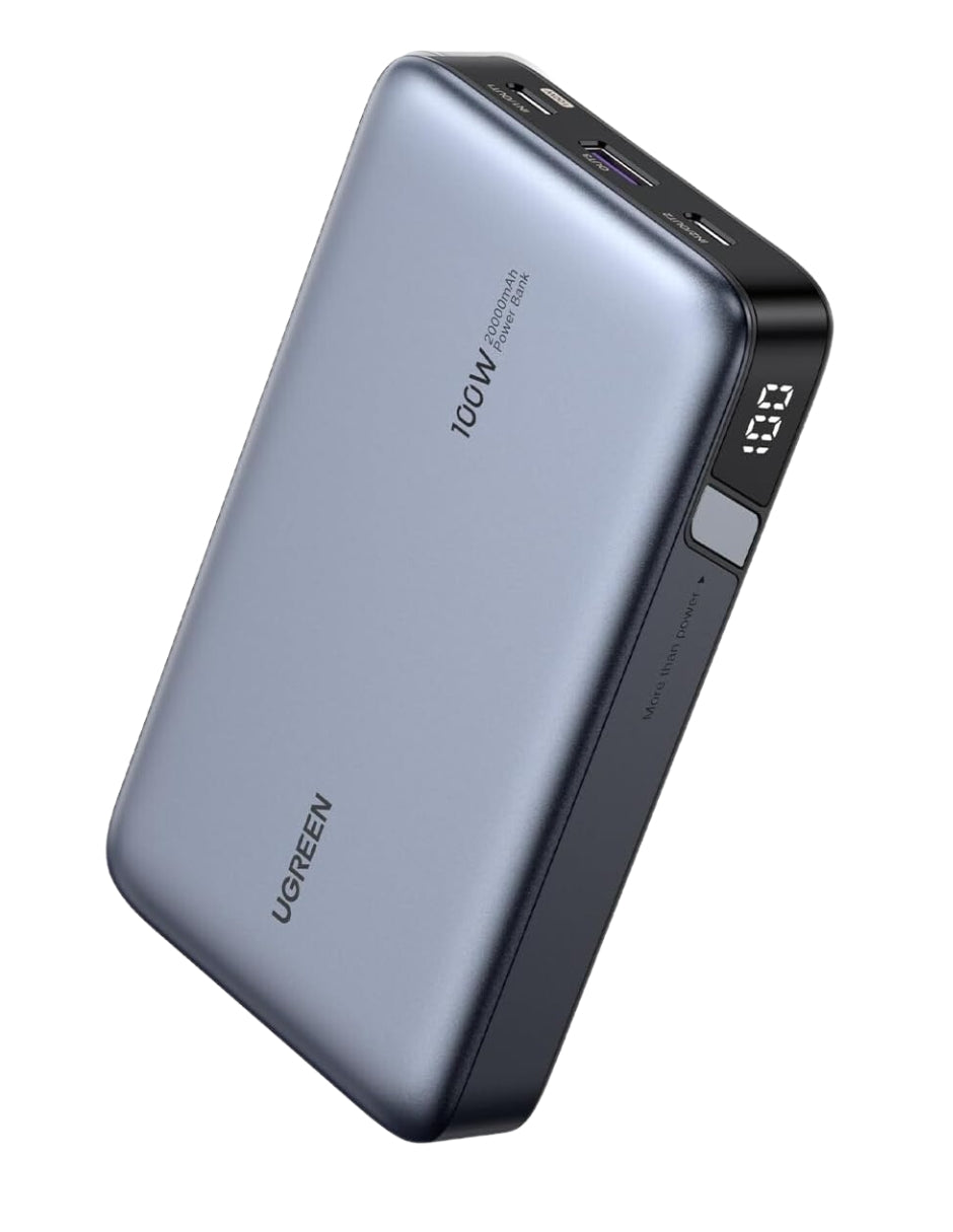 Power Bank Ugreen 25,000 mAh de 145W con pantalla digital