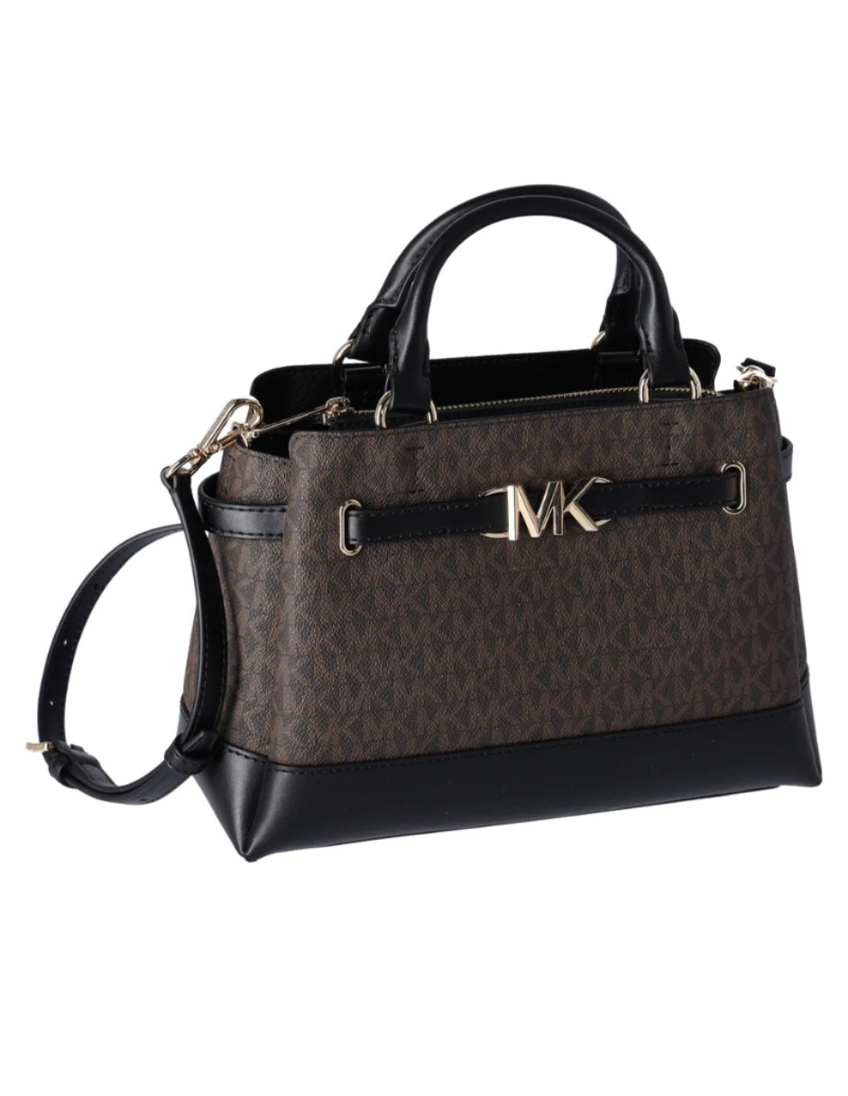 Bolsa Michael Kors Reed Small Satchel Café