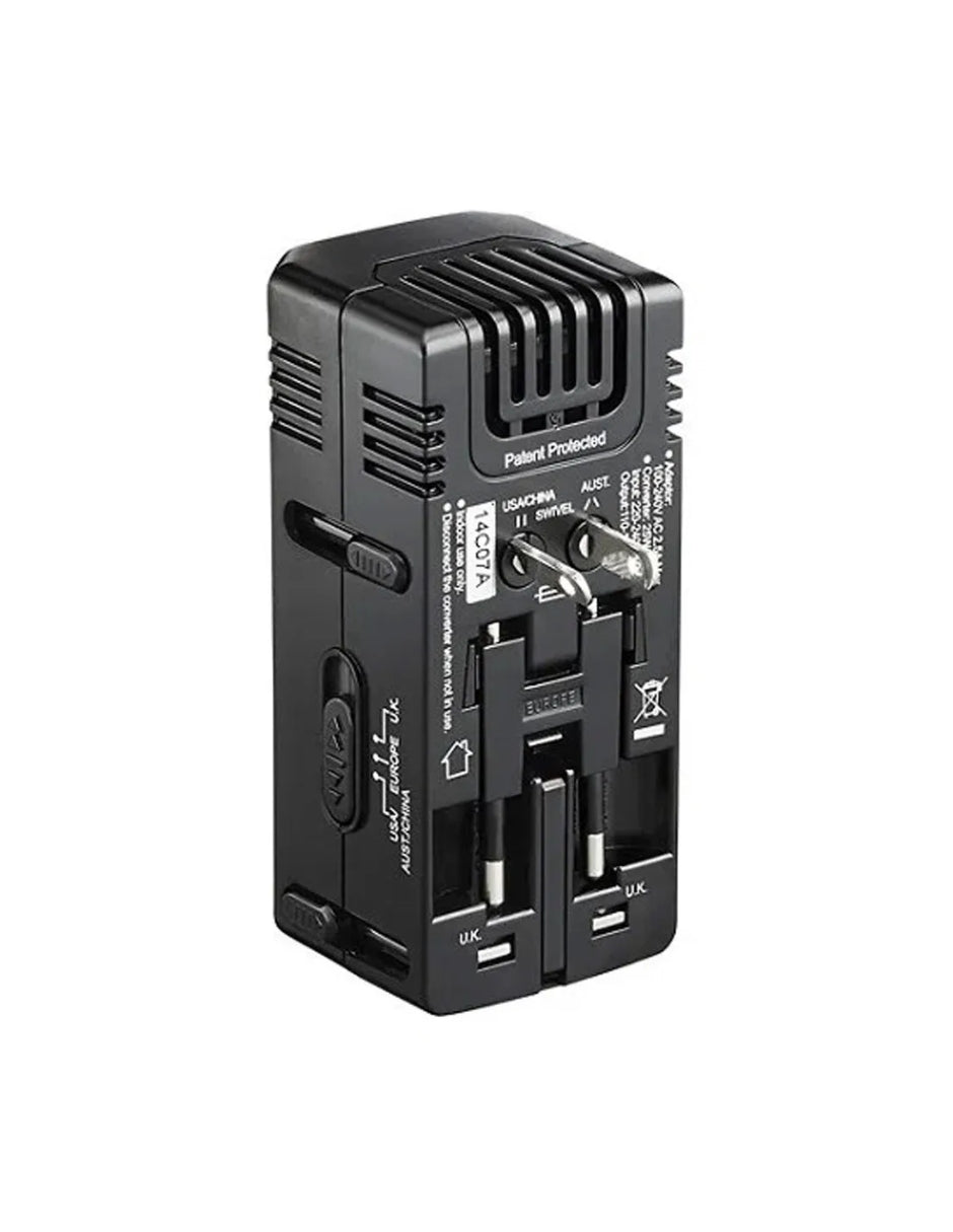 Insignia Adaptador de Viaje convertidor Cuatro común International Tapones NS-tadpcon