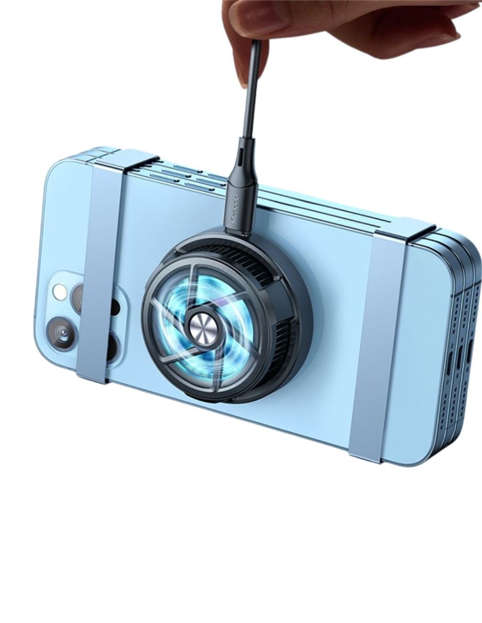 Cargador Inalambrico de Carga Rápida 15w con Ventilador Gamer