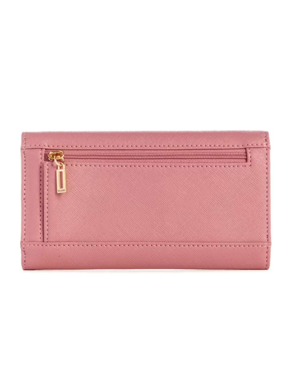 Cartera Guess Abree Slim Clutch Rosa