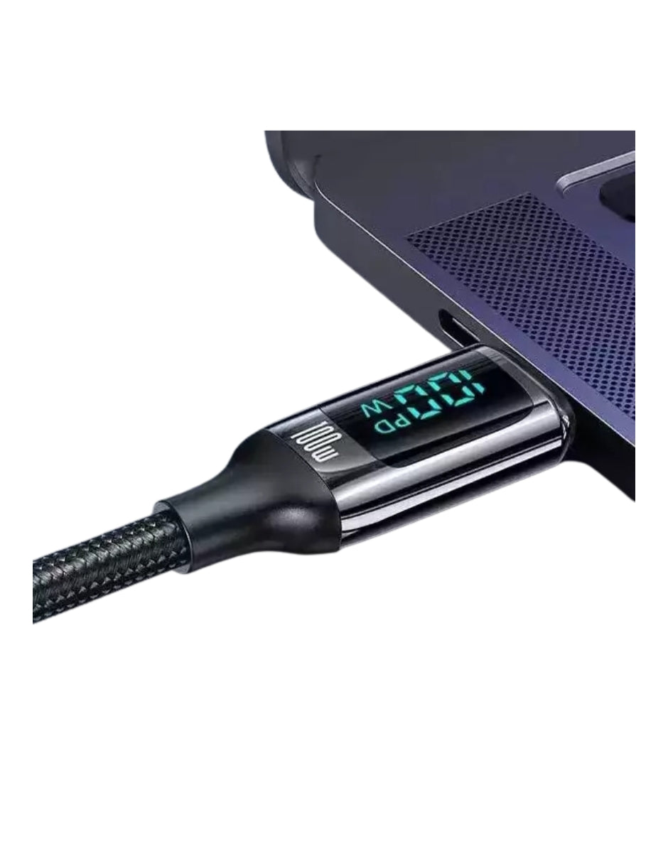Cable Tipo C a Tipo C PD USAMS 100W 2m Negro