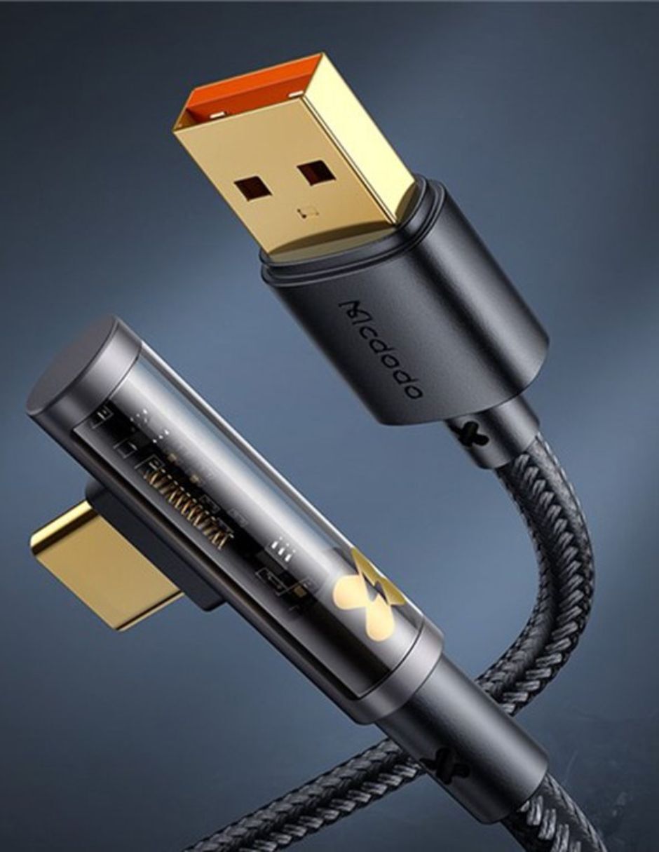Cable USB-C 100W Mcdodo Prism Series transparente 1.8M