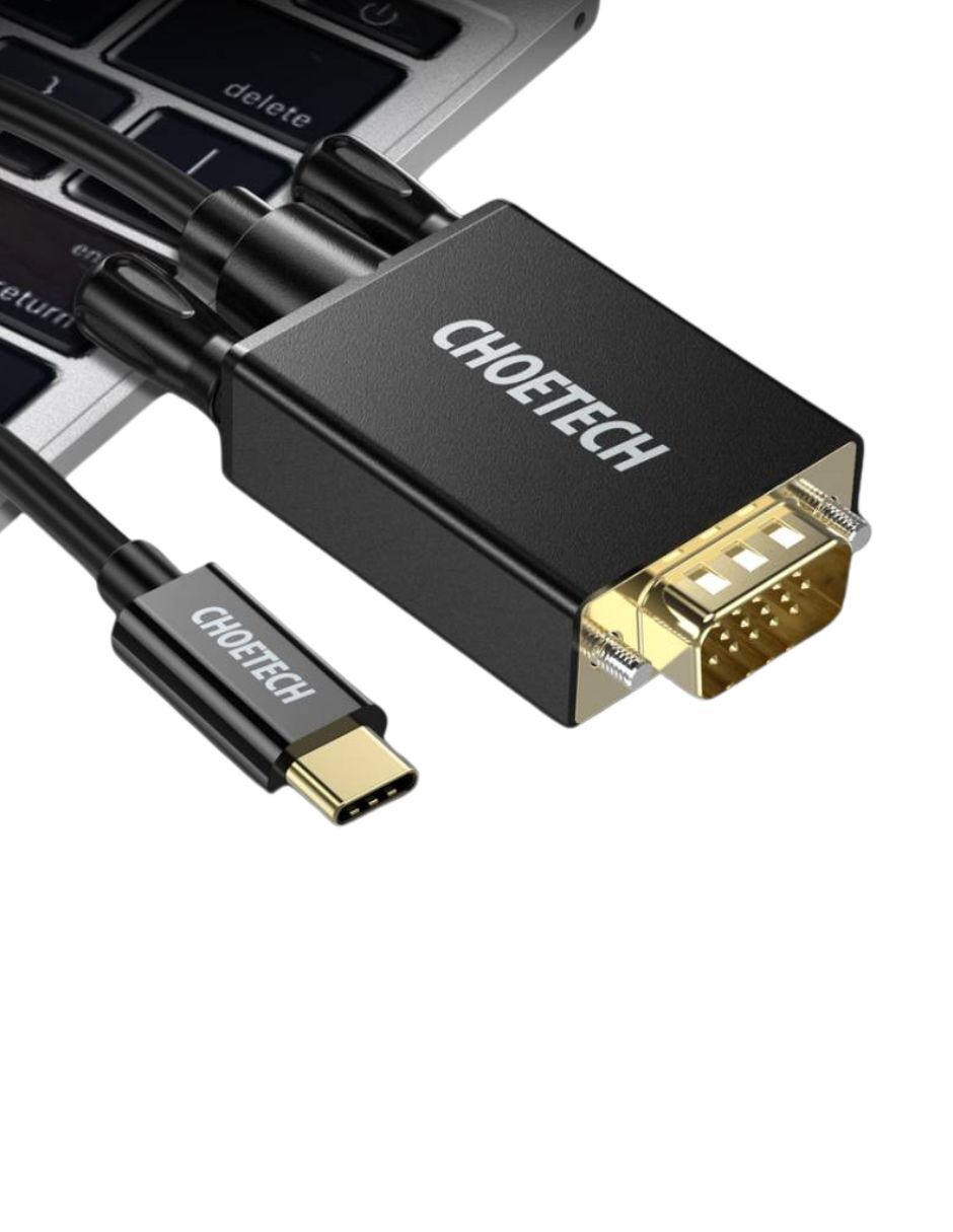 Cable de Transmisión USB-C a VGA 1.8m
