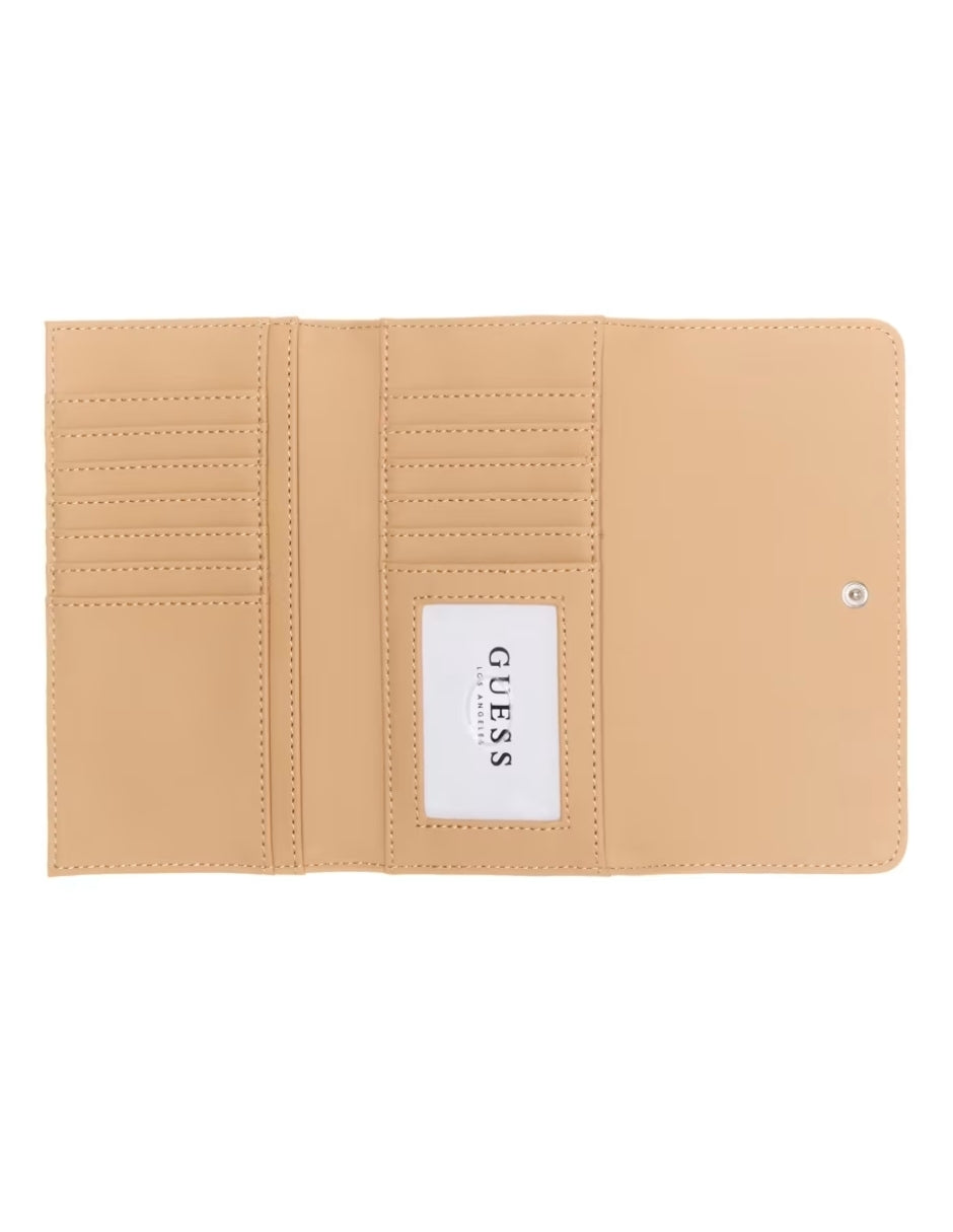 Cartera Guess Abree Logo Slim Verde
