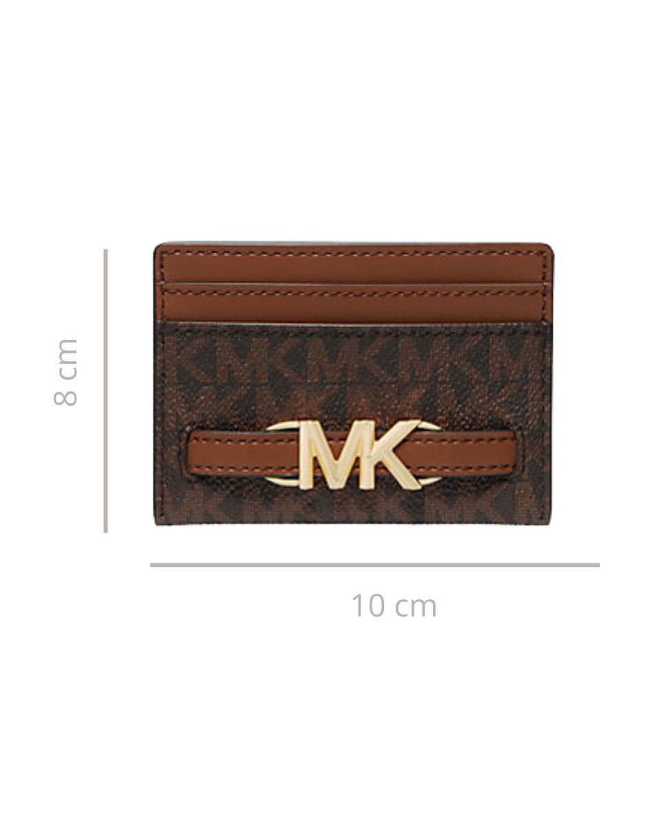 Tarjetero Michael Kors Reed Large Café Con Monograma