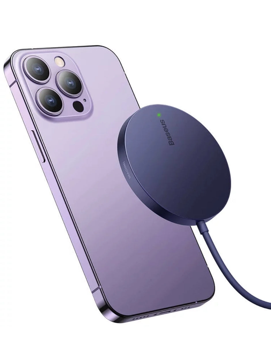 Cargador magnetico Baseus Smple Mini3 15W Morado