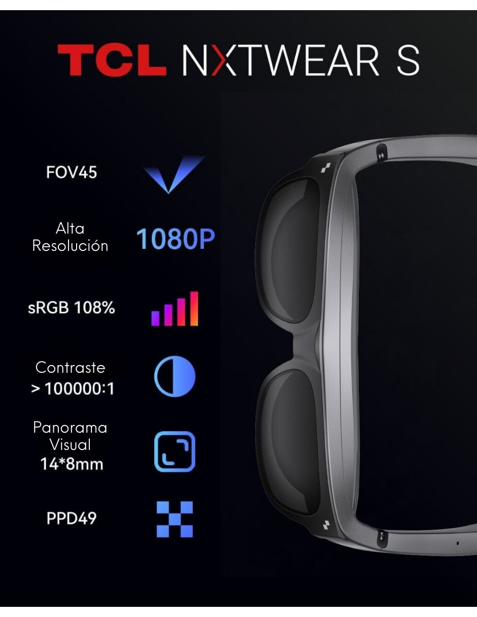 RayNeo TCL NXTWEAR S XR | Lentes de Realidad Virtual