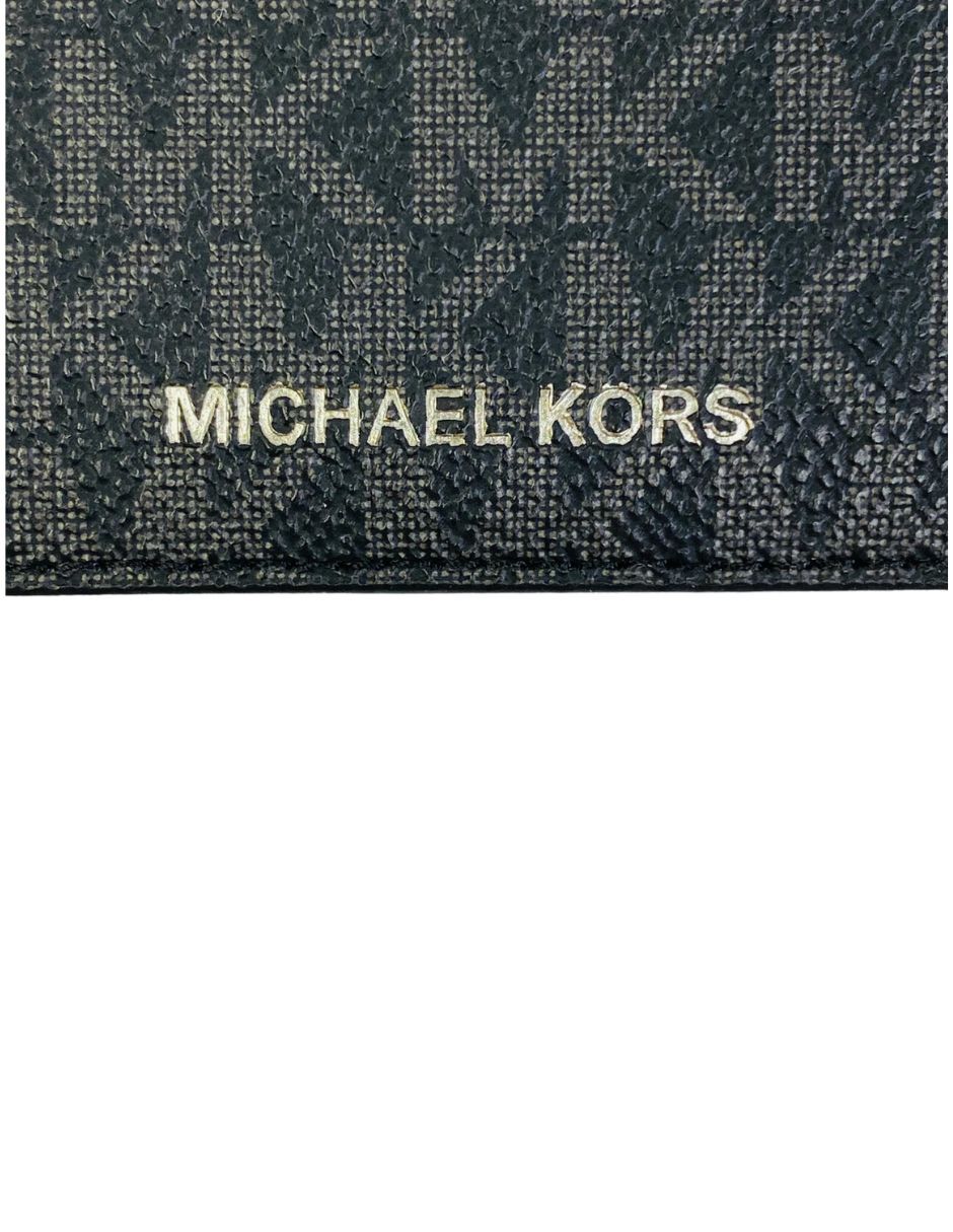 Tarjetero Michael Kors Con Monograma Negro