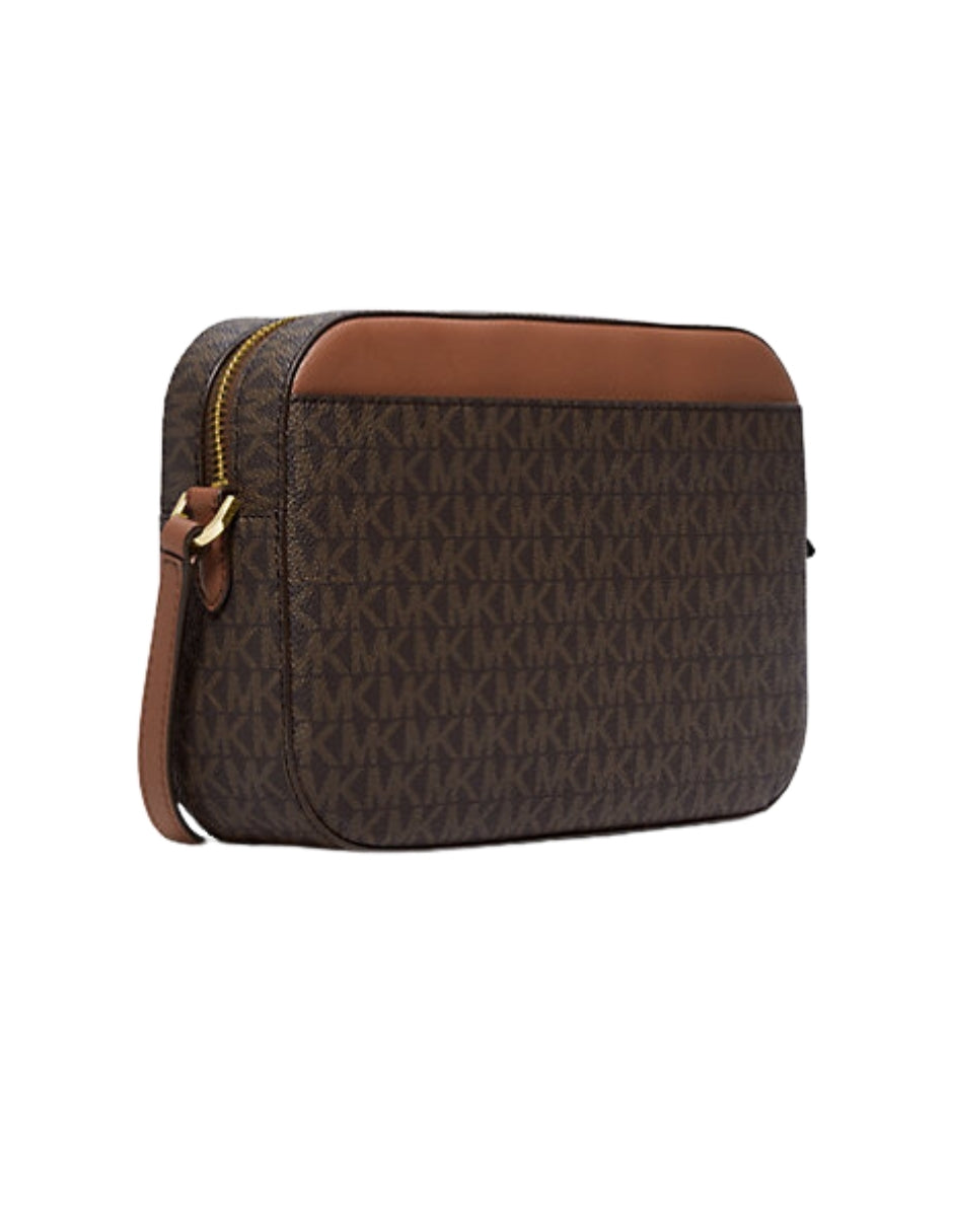Bolsa Michael Kors Crossbody Jet Set Logo Brown