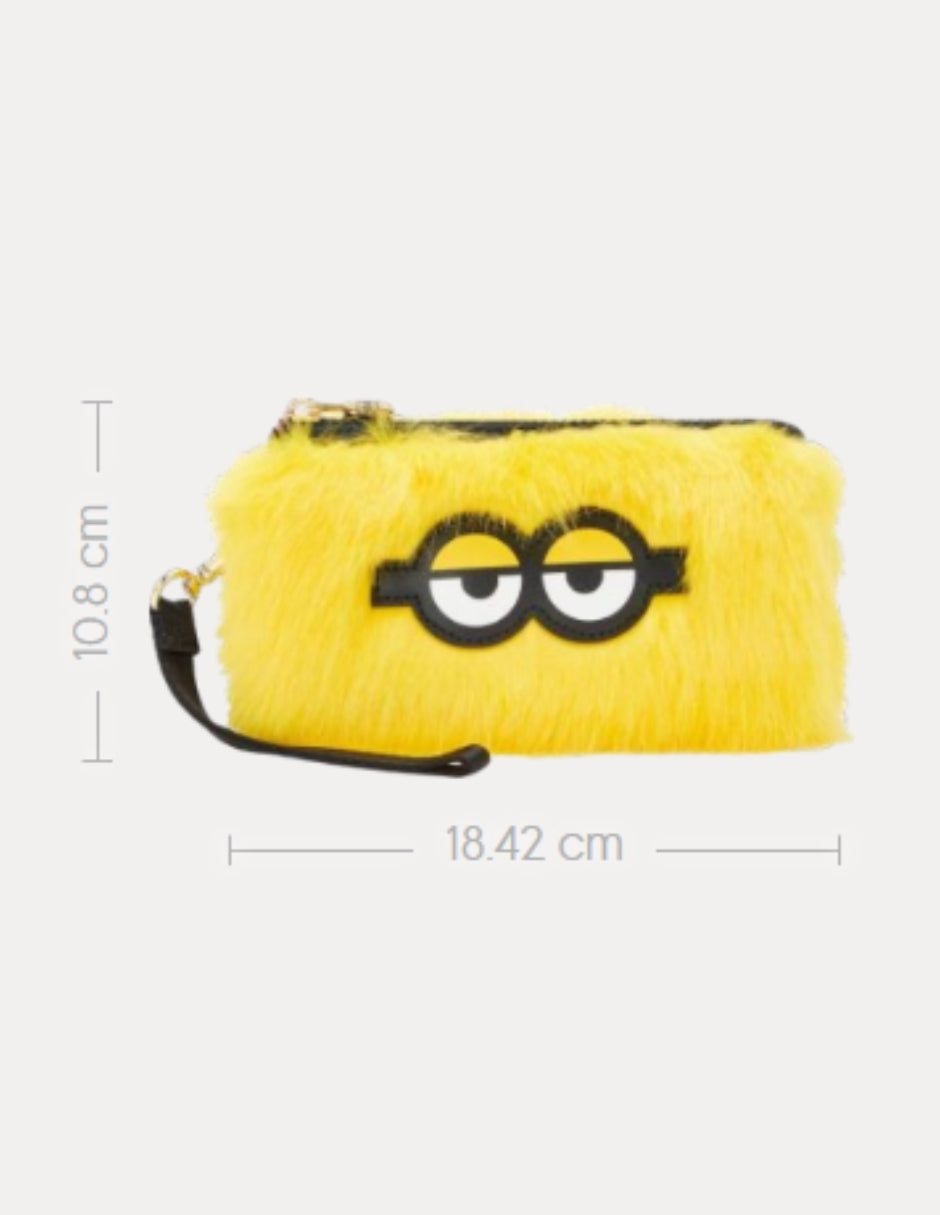 Bolsa Kipling Wristlet Minions Fur Fun