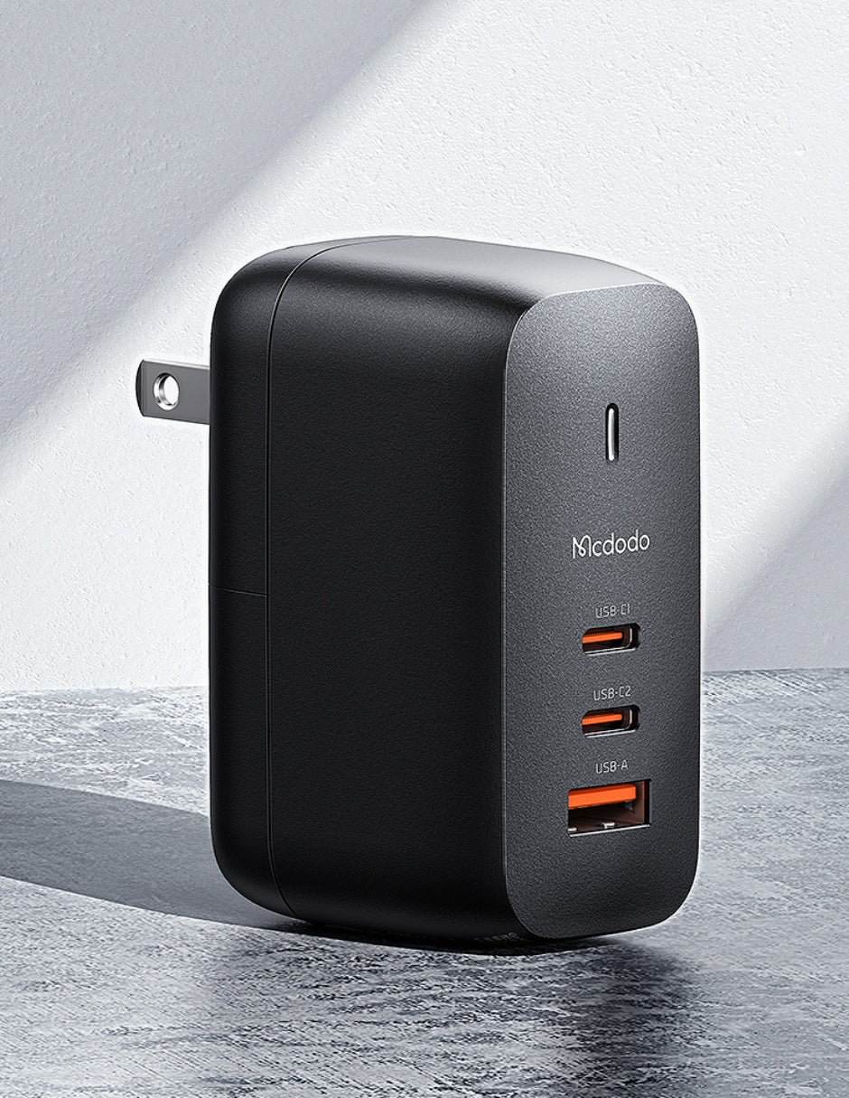 Cubo de Carga de 65w con Tipo de Conexión Intercambiable Negro