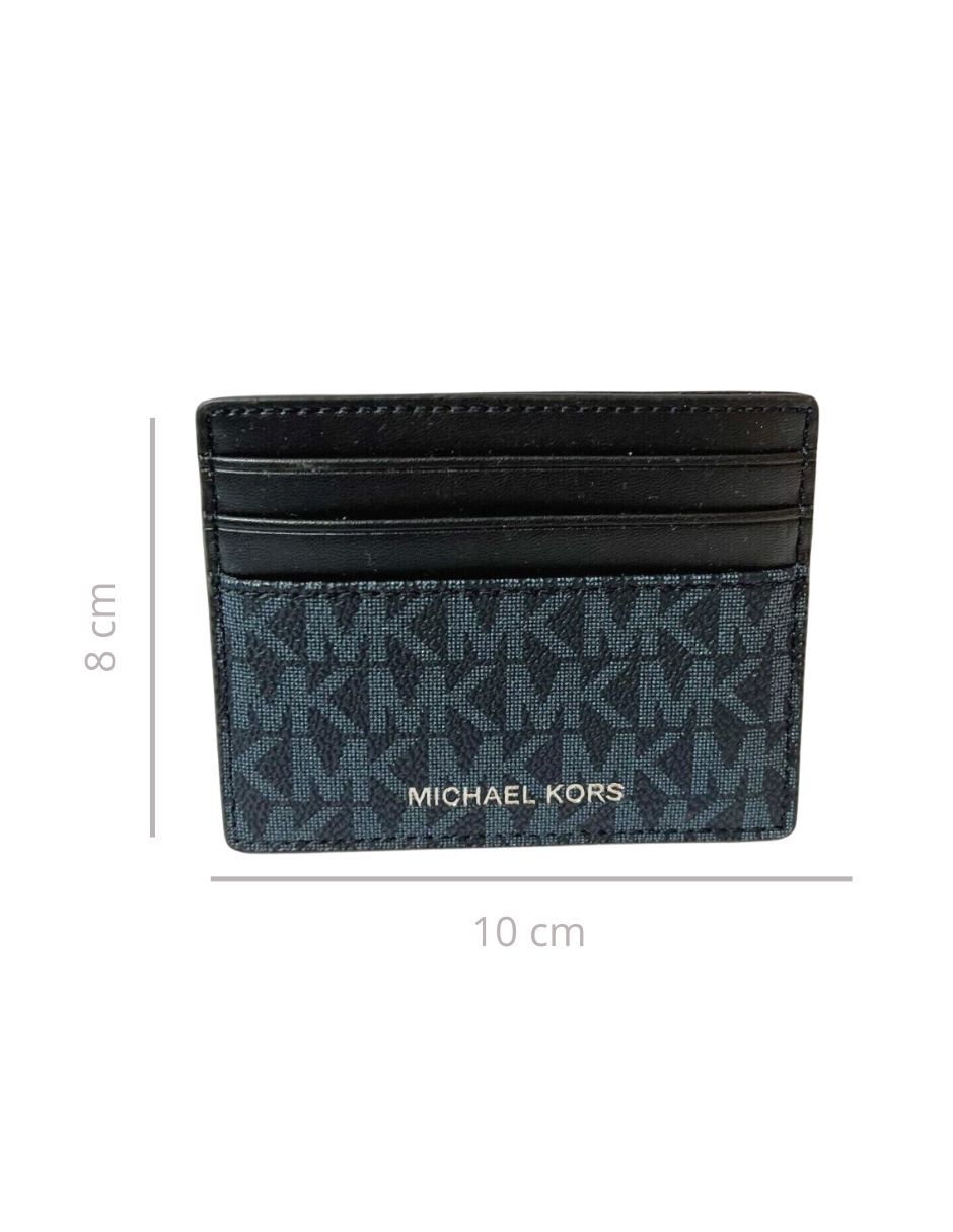 Tarjetero Michael Kors Con Monograma Azul