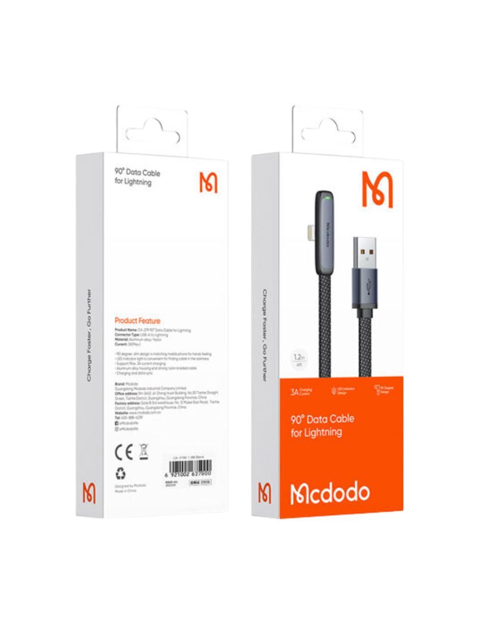 Cable Gamer Lightning con LED 3A 1.8M
