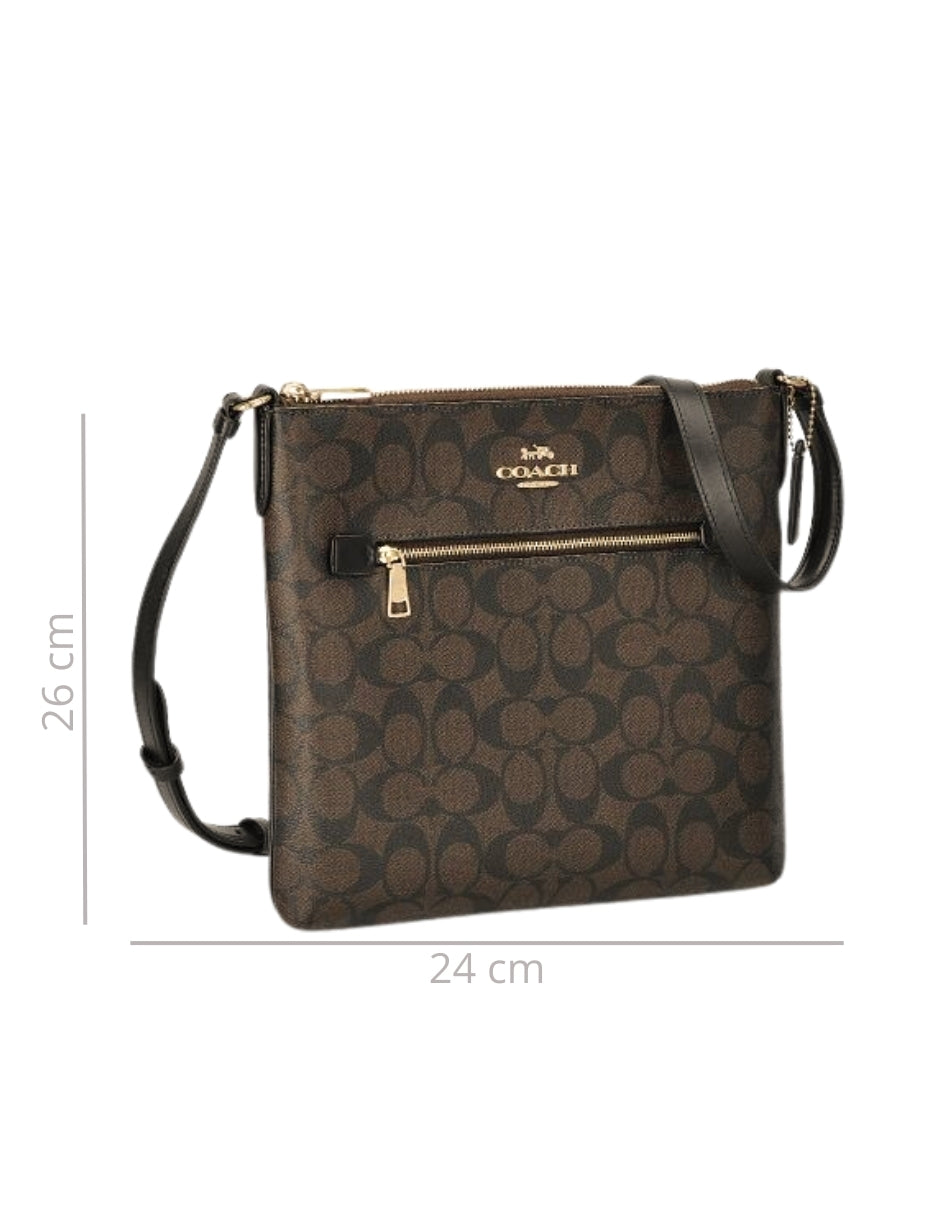 Bolsa Coach Crossbody Signature Rowan File Cafe