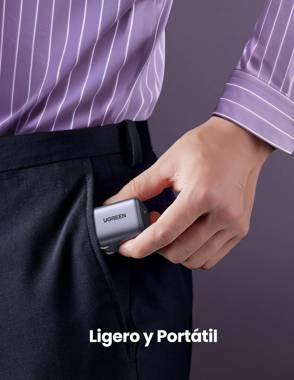 UGREEN Nexode Mini Cargador USB C 30W GAN Gris