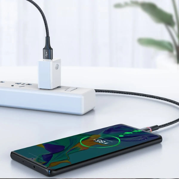 Led Cable Tipo C Reforzado Carga Rápida Uso Rudo 2 Metros