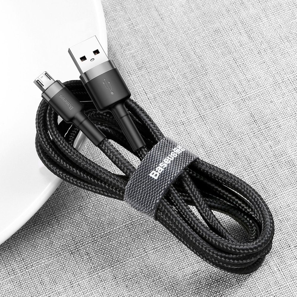 Cable Micro USB Reforzado Carga Rápida Uso Rudo 3 Metros