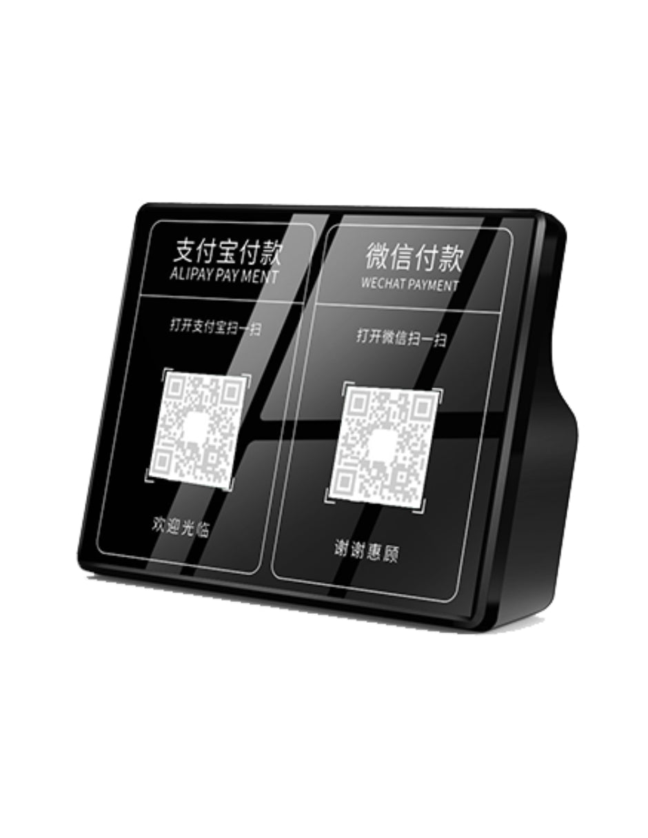 Pantalla QR para pagos WeChat y AliPay con bocina