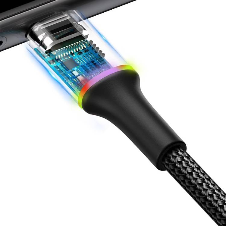 Cable Tipo C Reforzado Carga Rápida Uso Rudo 3 Metros