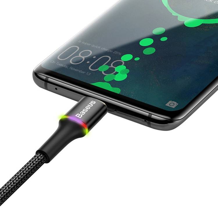 Cable Tipo C Reforzado Carga Rápida Uso Rudo 3 Metros