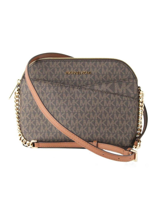 Bolsa Michael Kors Crossbody Jet Set Travel Dome Cafe