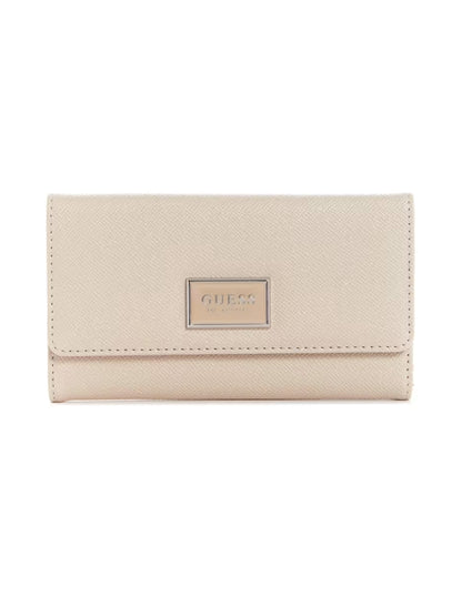 Cartera Guess Glitter Slim Clutch Beige