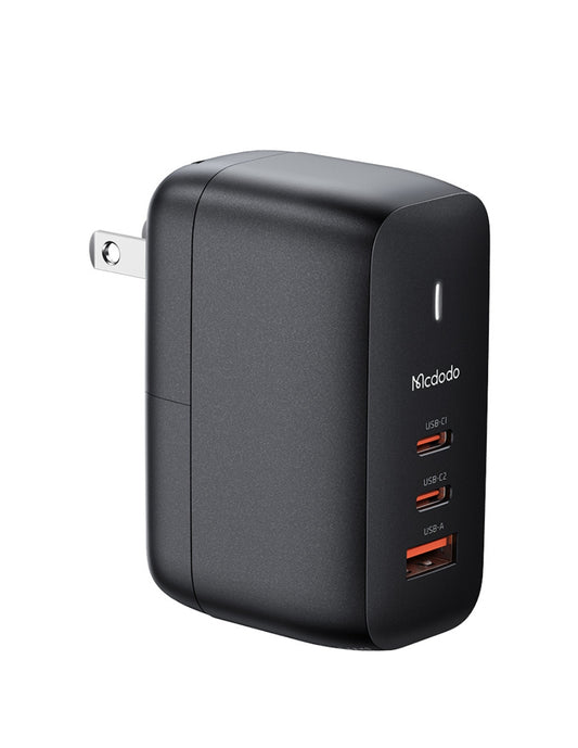 Cubo de Carga de 65w con Tipo de Conexión Intercambiable Negro