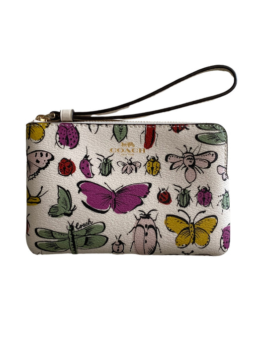 Monedero Coach Corner Zip Creature Print
