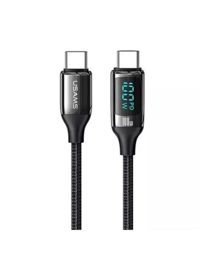 Cable Tipo C PD USAMS 3m 100W con Pantalla Digital