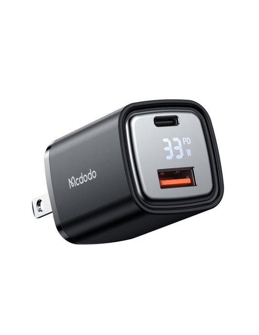 Cubo de Carga Rápida USB A y USB C de 33w Negro