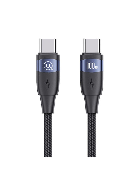 Cable Tipo C a Tipo C PD USAMS 100W 1.2m Negro