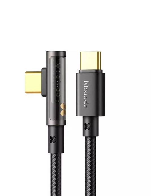 Cable USB-C 100W Reversible Mcdodo Prism Series transparente 1.8M