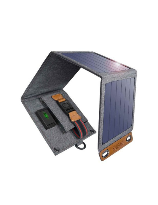 Cargador Portatil con Paneles Solares Dos Salidas 14W