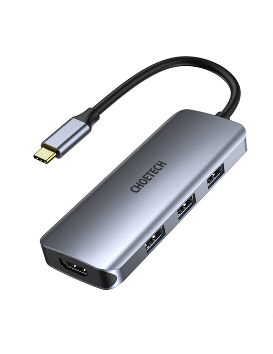 HUB 7 en 1 Adaptador Tipo C a HDMI Negro