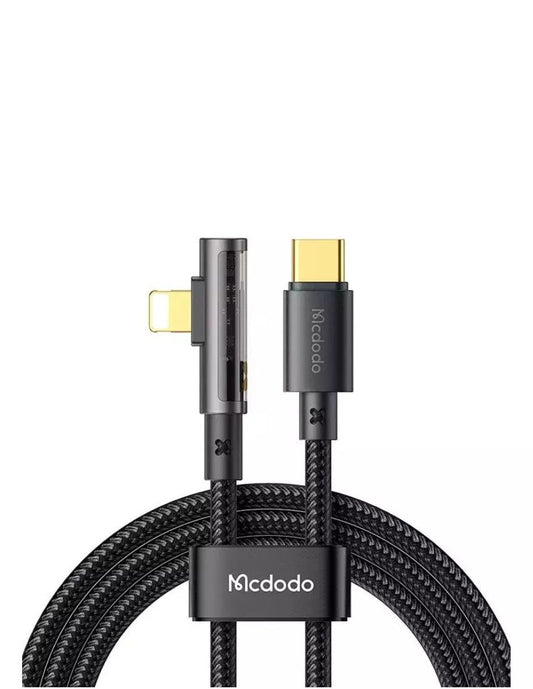 Cable Lightning 36W Mcdodo Prism Series transparente 1.8M