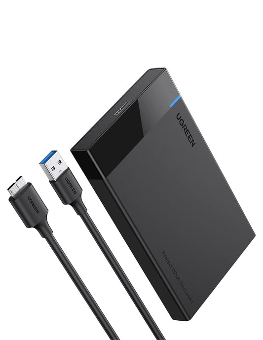 UGREEN Carcasa para Disco Duro USB 3.0 con UASP 2.5'' Negro