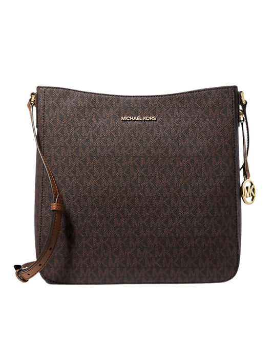 Bolsa Michael Kors Bandolera De Piel Con Monograma Marrón