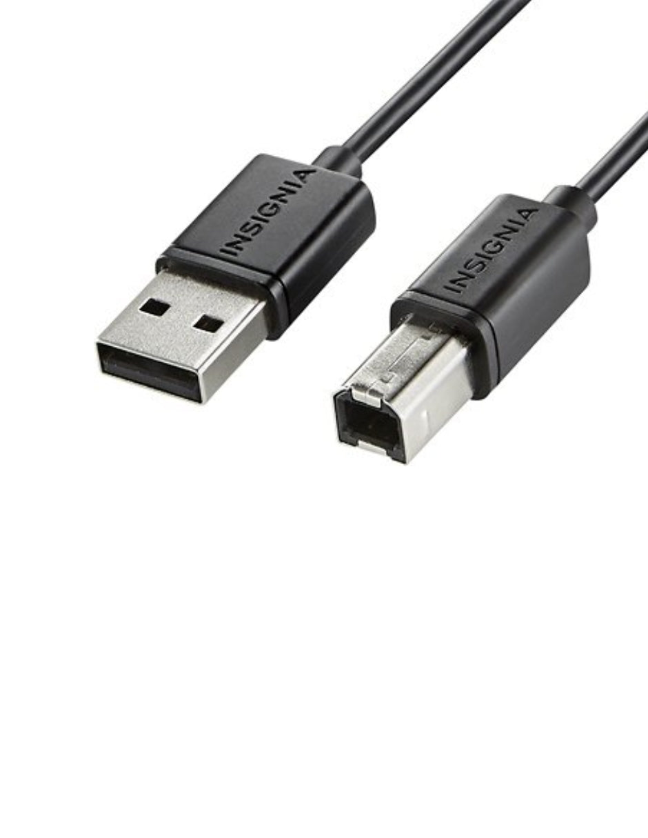 Cable USB A 2.0 macho a USB B macho Insignia de 1.8m color negro