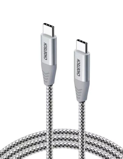 Cable USB Tipo C Reversible 2m Choetech Silver