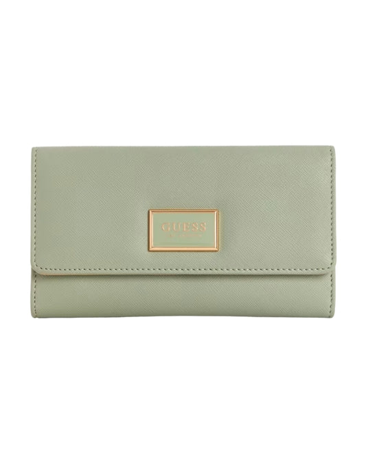 Cartera Guess Abree Slim Clutch Verde