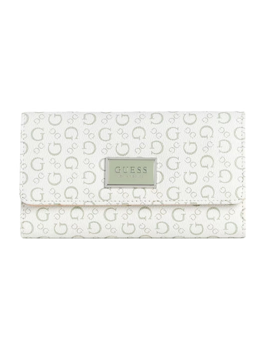 Cartera Guess Abree Logo Slim Verde